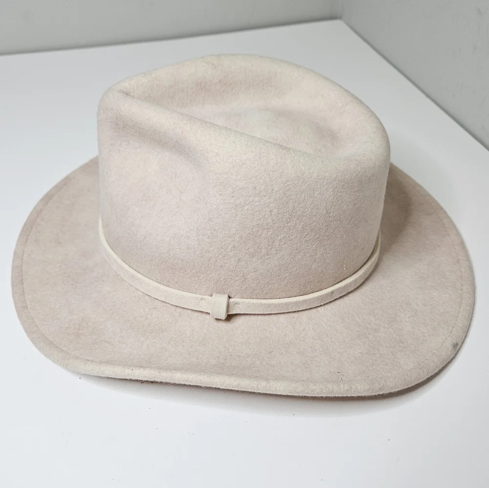 Mossant Paris Pink Hat Wool Mottled Western M Medium